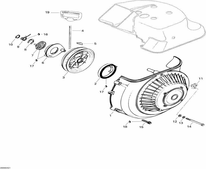 snowmobile ski-doo - Rewind Starter