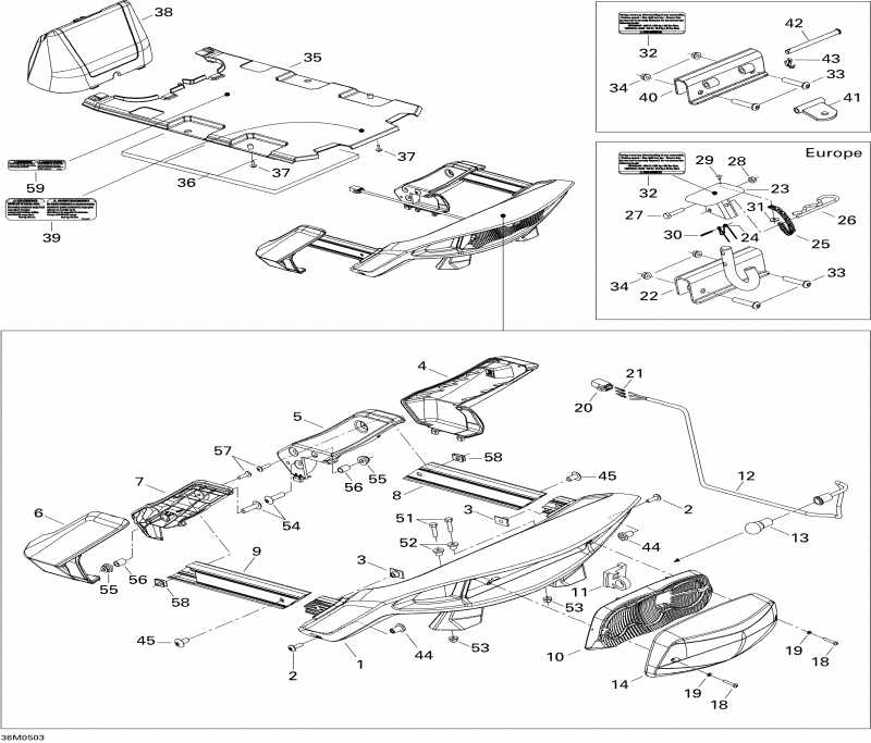  SKIDOO GTX 380F, 2005  - Luggage Rack