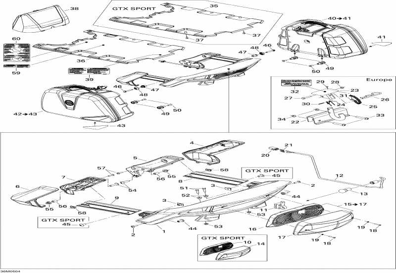 GTX 600 HO, 2005 - Luggage Rack 600ho