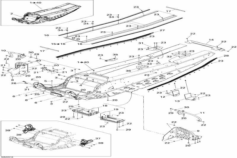  Ski Doo Mach Z 1000 SDI, 2005 - Frame