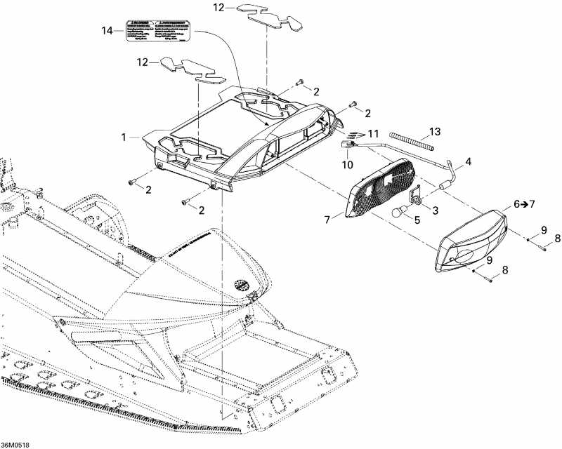 BRP SkiDoo  Mach Z 1000 SDI, 2005 - Luggage Rack