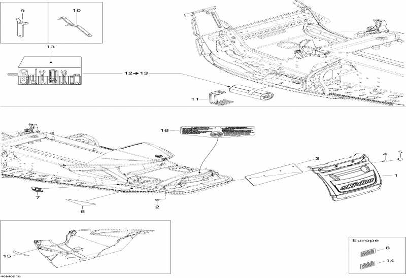  Ski Doo Mach Z 1000 SDI, 2005  - Utilities