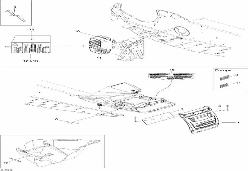 snowmobile Ski-doo MX Z 380F, 2005 - Utilities Mx Z