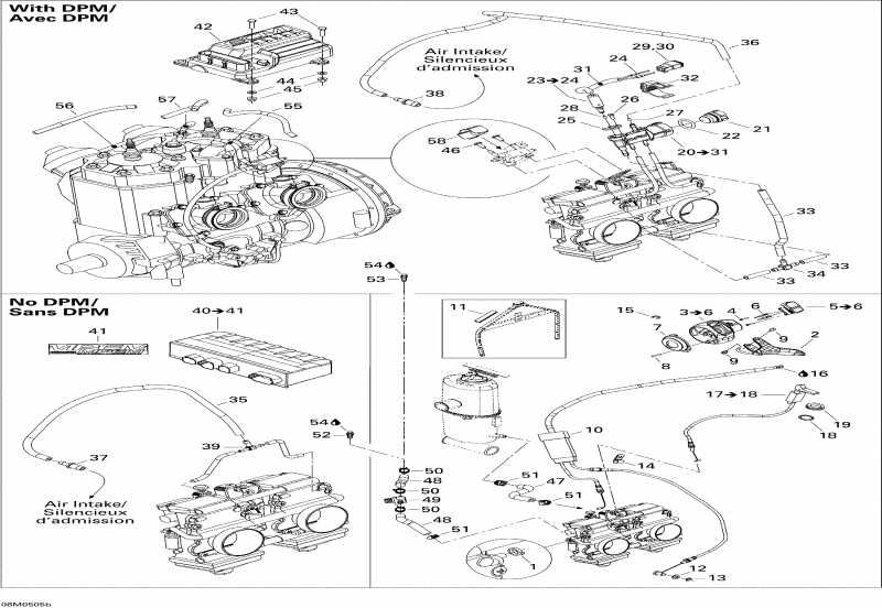  BRP SkiDoo MX Z 500SS Trail & Adrenaline, 2005  - Engine 2