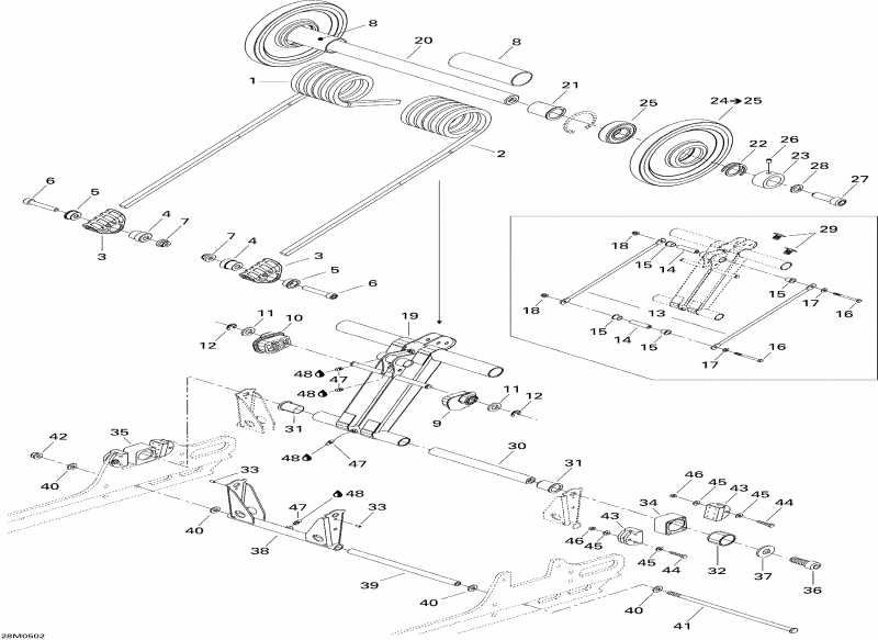 snowmobile Ski-doo  MX Z 550F, 2005 - Rear Arm Mx Z 550f