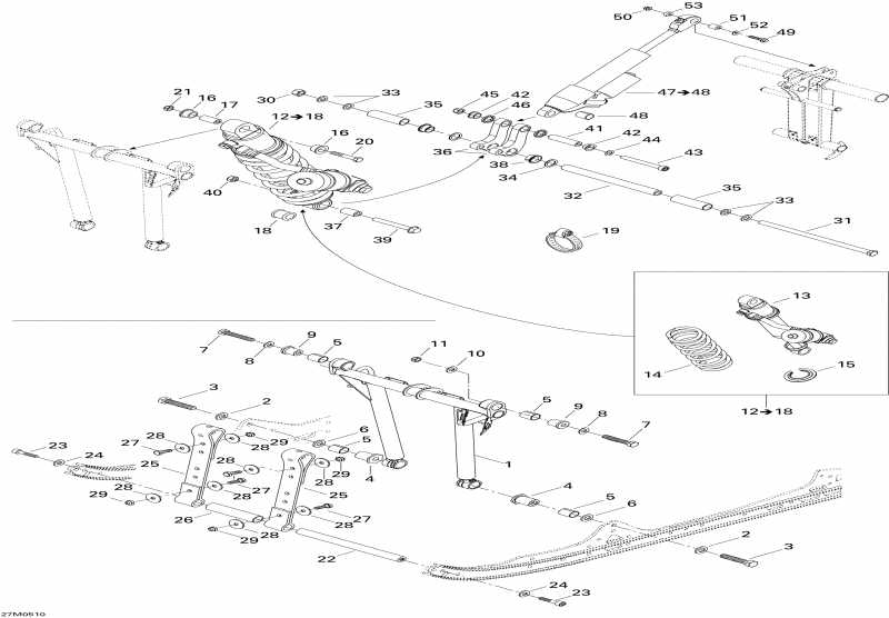 MX Z X 440 Racing, 2005 ������ - Front Arm