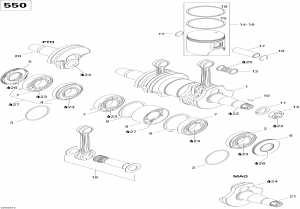 01-    550f (01- Crankshaft And Pistons 550f)