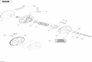 05-   550f (05- Drive Pulley 550f)