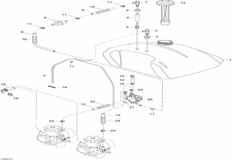 Skandic WT 550F, 2005 - Fuel System 550f