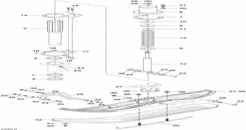 snowmobile ski-doo - Front Suspension And Ski