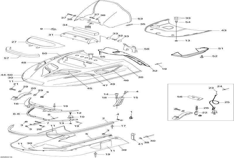  Skidoo - Cab  Console 550f Wt