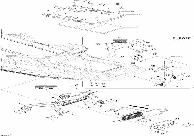 �������� SkiDoo Summit 550F, 2005 ������ - Luggage Rack