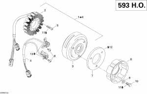 03-  593ho (03- Magneto 593ho)