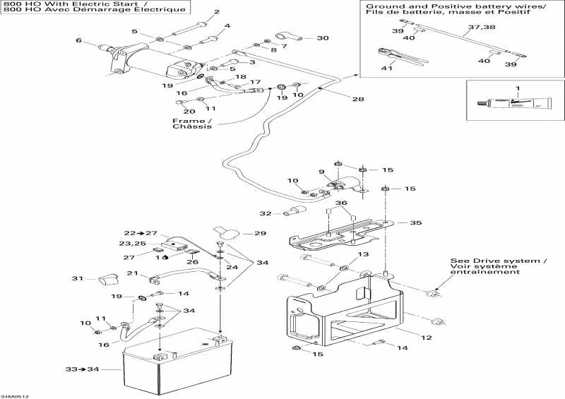 �������� Ski-doo ����������� Summit 800 HO, 2005 - Battery And Starter 800 Ho