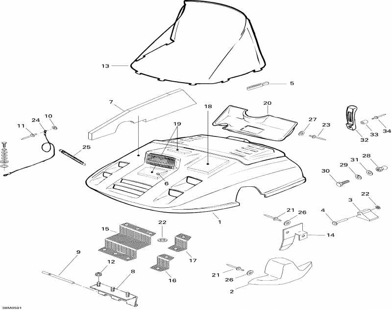 snowmobile  Tundra R, 2005 - Hood