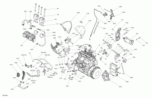 01-  Grand Tou  600ho E-tec (01- Engine Grand Touring Engine 600ho E-tec)