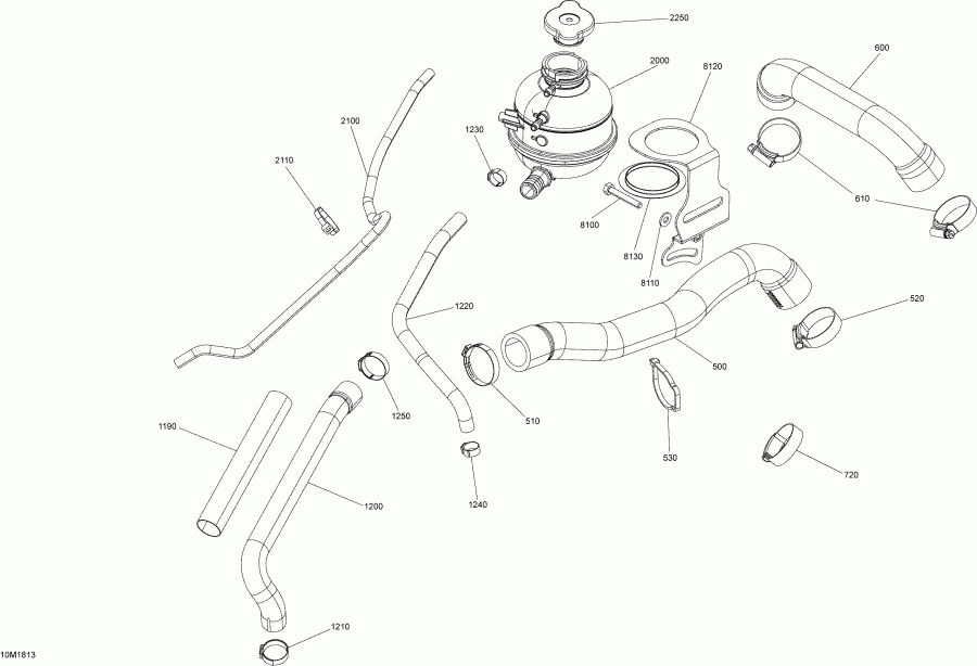 snowmobile SkiDoo - Cooling Engine 600 Rs