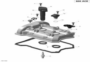 01- ������ ������ - 600 Ace (01- Valve Cover - 600 Ace)