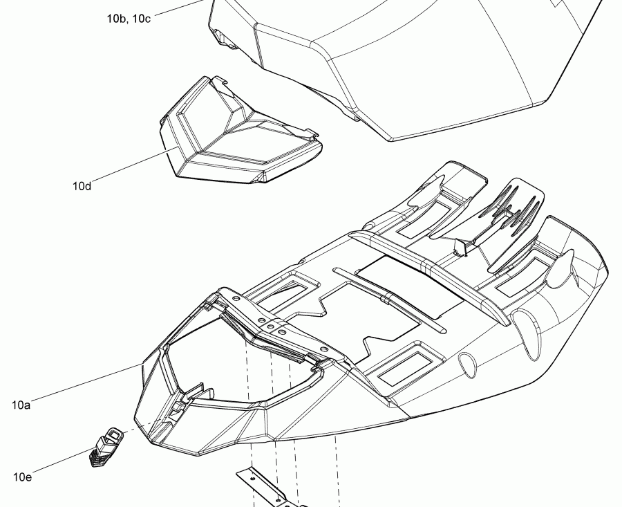  SkiDoo  SUMMIT 600HO E-TEC, 2018 - Seat Summit 600 Ho E-tec