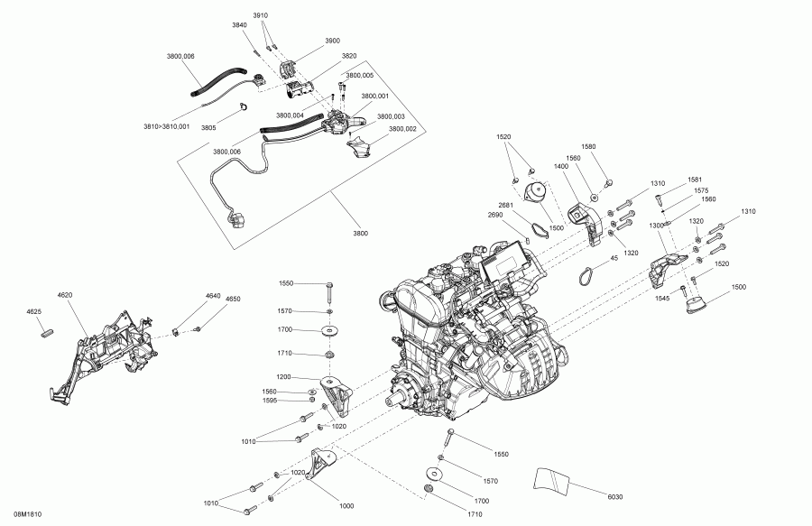   MXZ 900 ACE, 2018 - Engine Engine 900 Ace