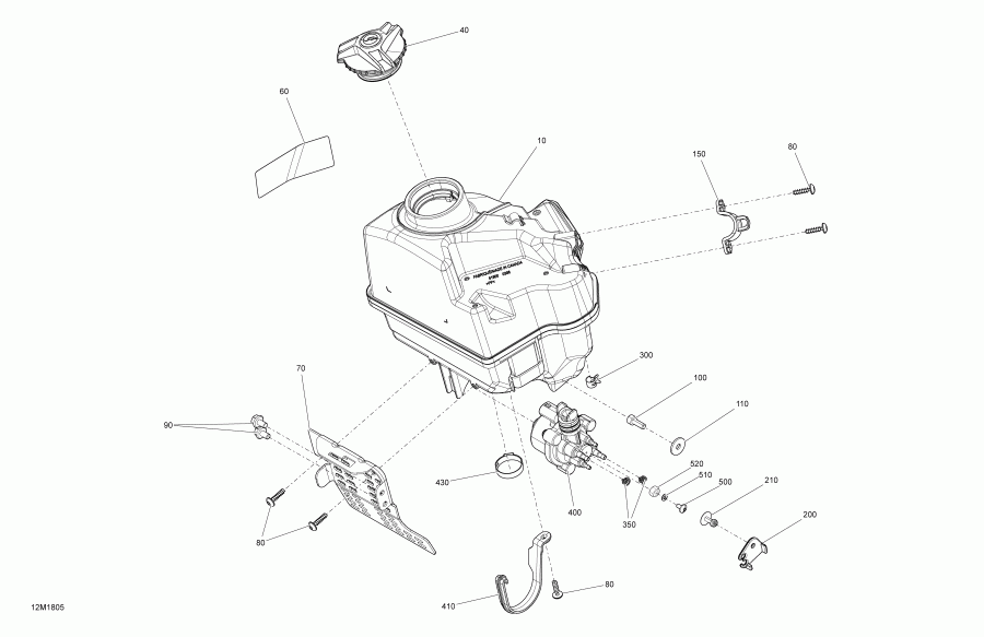  ski-doo - Oil System Engine 850 E-tec