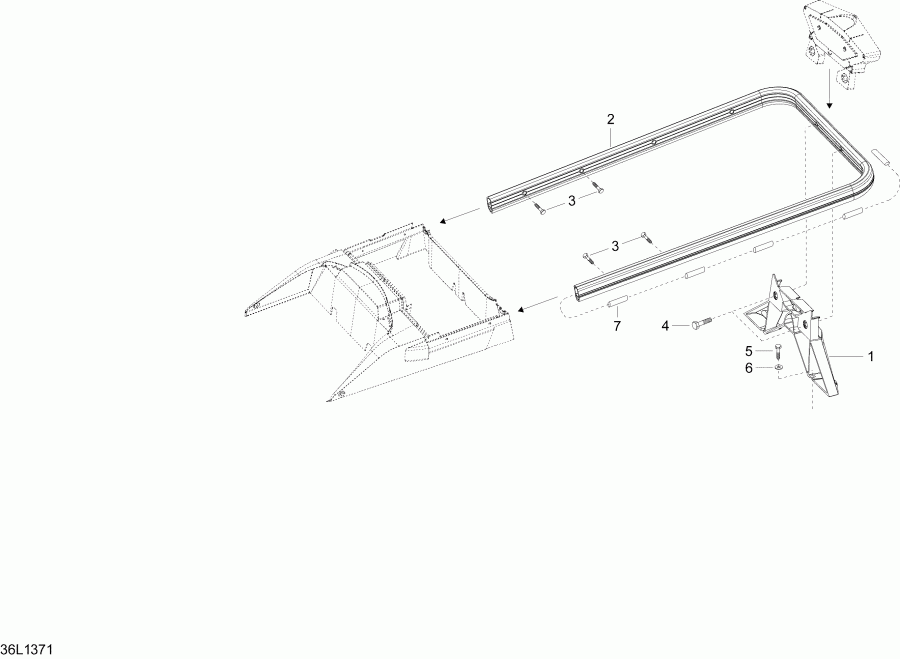 snowmobile SKIDOO EXPEDITION LE 1200 XU, 2013  - Luggage Rack