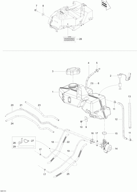 BRP ������ EXPEDITION LE 600HOE, REV XU, 2013 - Oil System