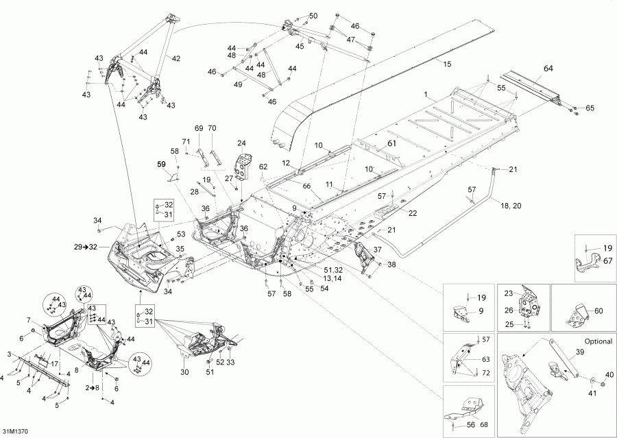 �������� BRP EXPEDITION LE 600HOE, REV XU, 2013 - Frame