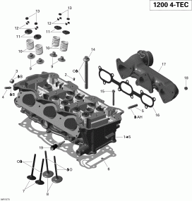 01- ������� �������� � ��������� �������� (01- Cylinder Head And Exhaust Manifold)