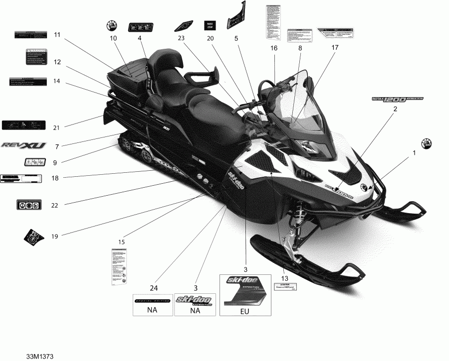 Skidoo EXPEDITION SE 12004TEC, REVXU, 2013 - 