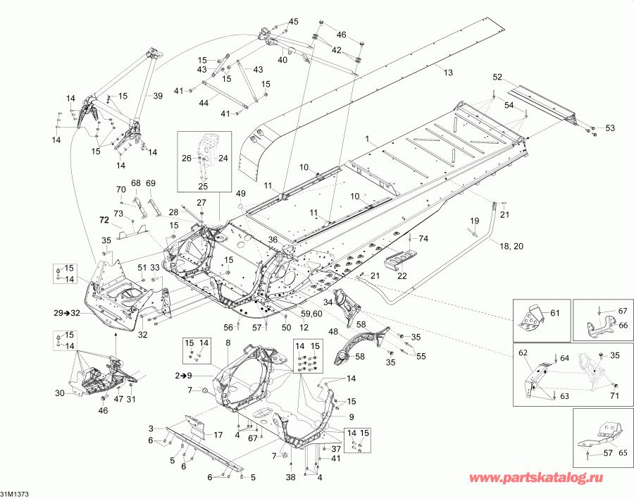  SkiDoo EXPEDITION SE 12004TEC, REVXU, 2013 - 