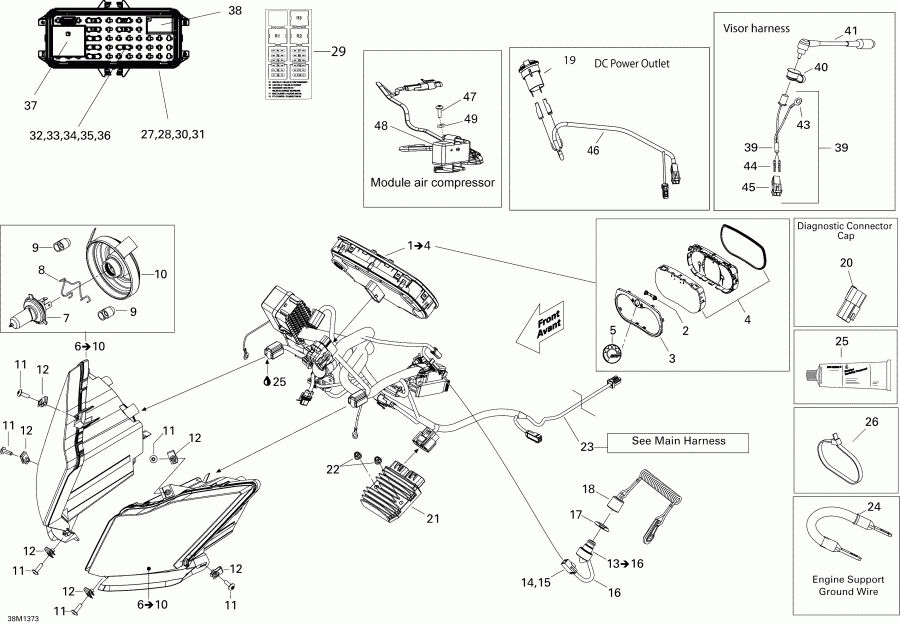 �������� Ski Doo EXPEDITION SE 12004TEC, REVXU, 2013 ������ - ��������� System