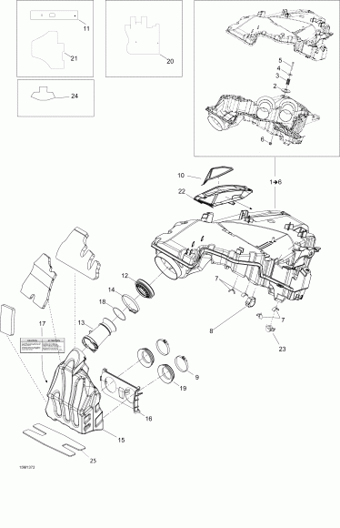 ��������  EXPEDITION SE 600HOE, REV XU, 2013 ������ - Air Intake System