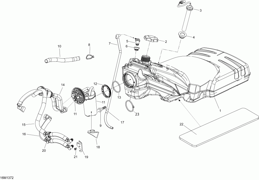 EXPEDITION SE 600HOE, REV XU, 2013  - Fuel System