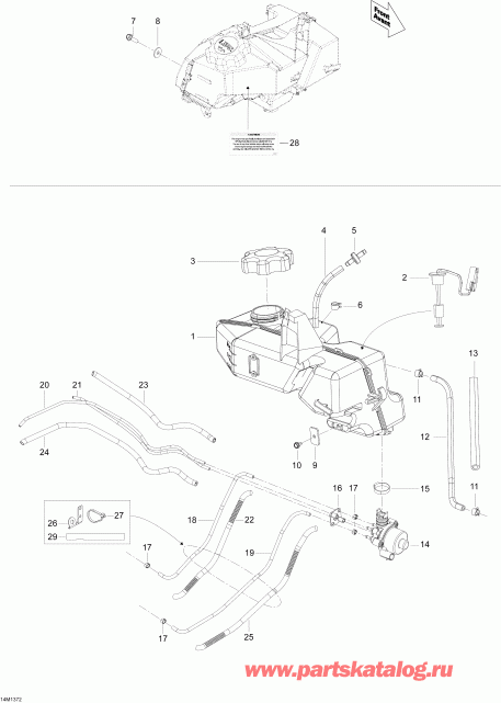 �������� Skidoo EXPEDITION SE 600HOE, REV XU, 2013 ������ - Oil System