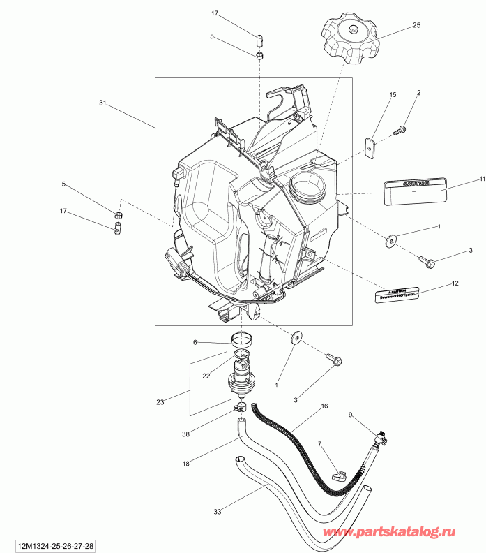 Skidoo EXPEDITION SPORT 550F XP, 2013  - Oil System