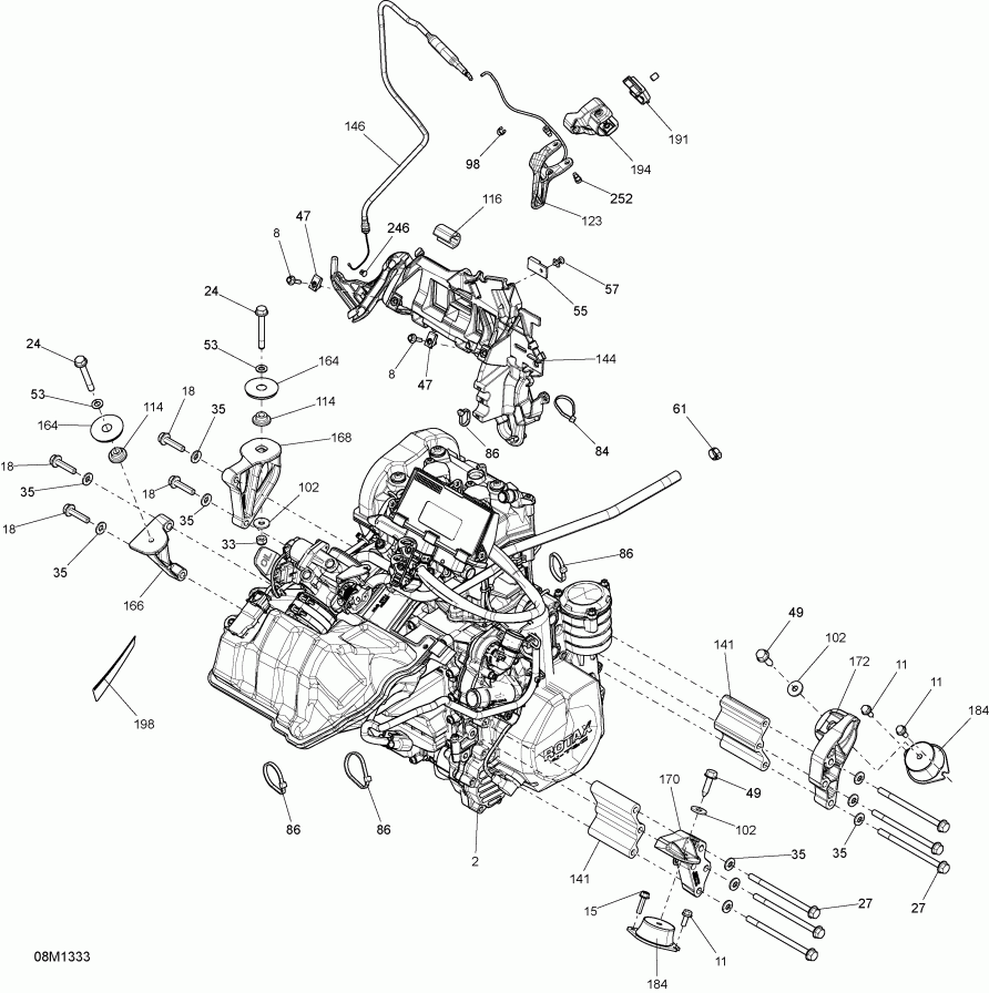 �������� BRP SkiDoo - Engine And Engine Support