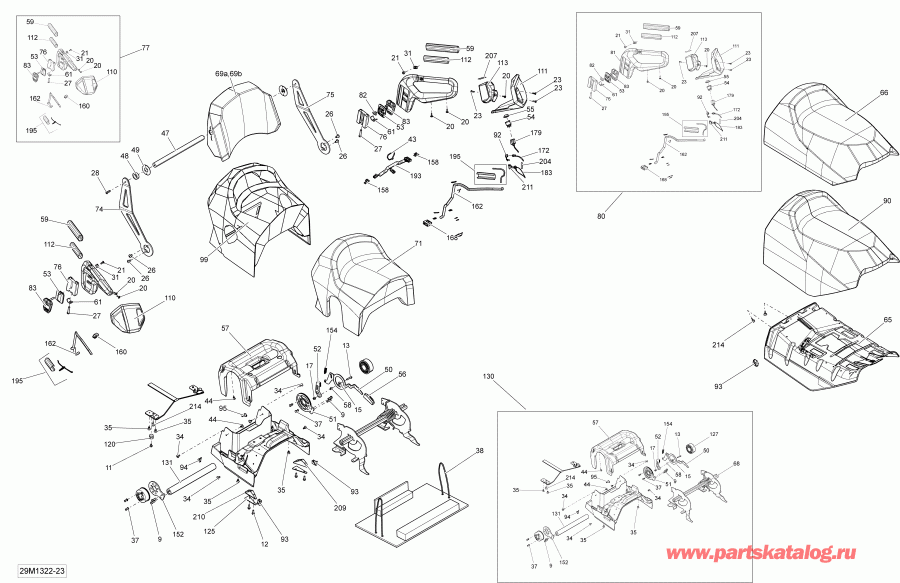 snowmobile SkiDoo GRAND TOURING LE 600HOE XR, 2013  - 