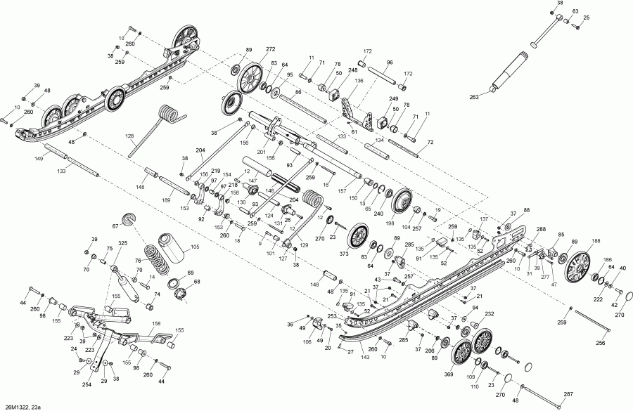  BRP GRAND TOURING LE & SE 1200 XR, 2013  - Rear Suspension Le