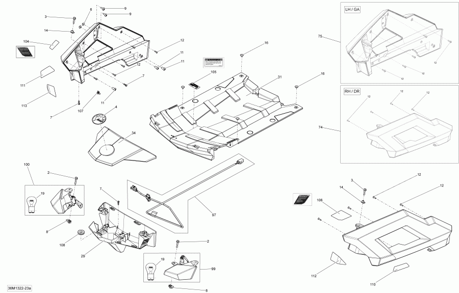 ��������  ������ GRAND TOURING LE & SE 1200 XR, 2013 - Luggage Rack