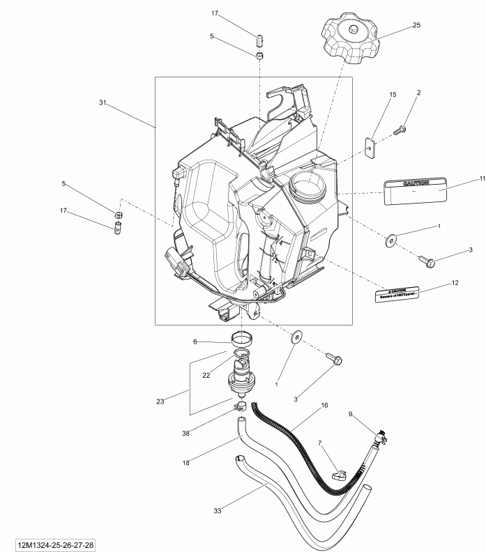 ski-doo GRAND TOURING SPORT 550F XP, 2013  - Oil System