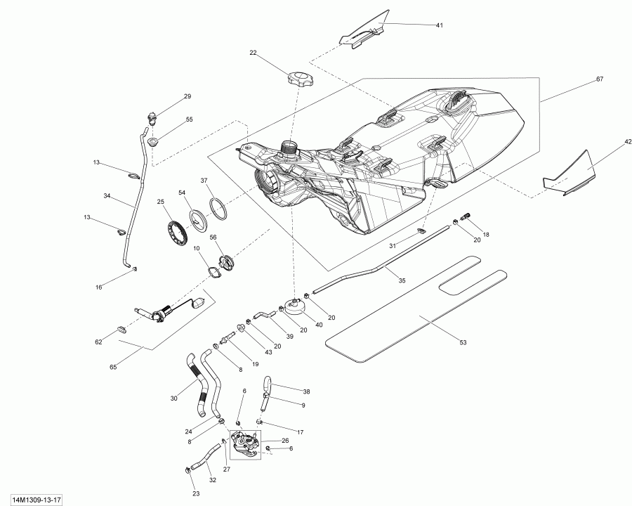 snowmobile Skidoo - Fuel System