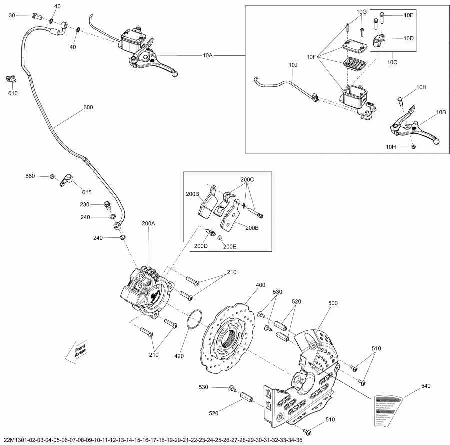 snowmobile - Hydraulic Brakes