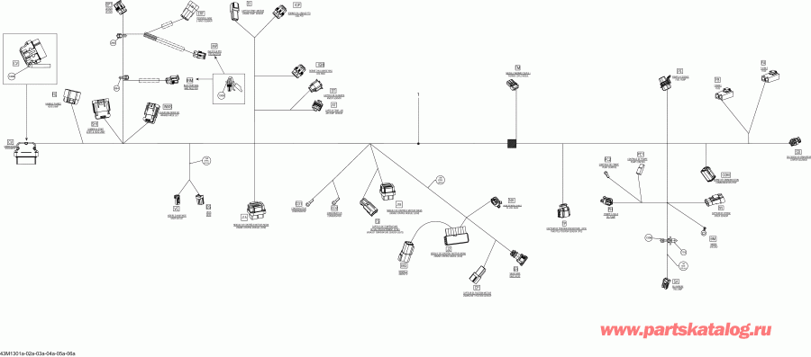 �������� BRP SkiDoo ������ MXZ TNT 800RETEC XS, 2013 - Electrical Harness , Main