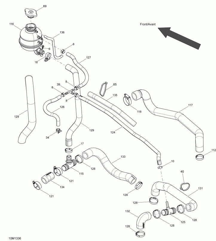 BRP ����������� MXZ X 600RS XP, 2013 - Cooling System