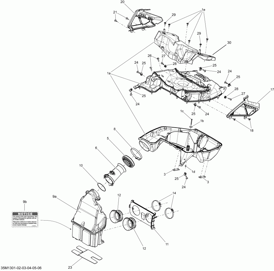 MXZ X 800RE XS, 2013 - Air ������� ������ System 800retc