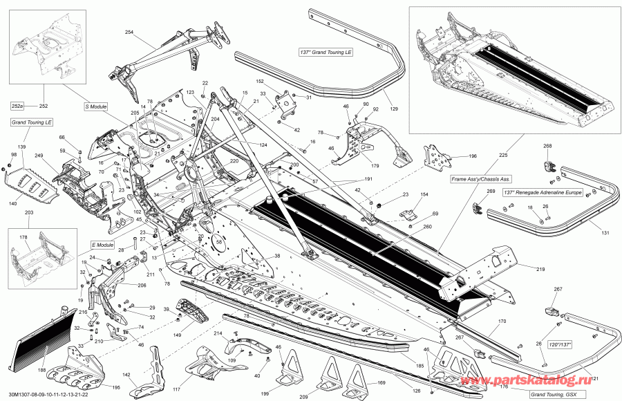 snowmobile  MXZ XRS 600HOE, 2013 ������ - Frame