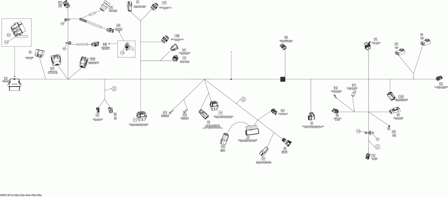 �������� Ski-doo ����������� RENEGADE X 800RE XS, 2013 - Electrical Harness , Main 800r E-tec