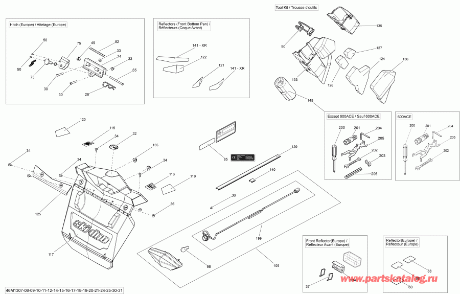 snowmobile Skidoo RENEGADE X & ADRENALINE 1200 XR, 2013 ������ - Utilities
