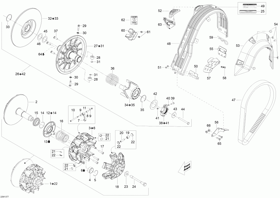 Skandic SWT 600 ACE (4-strokes) XU, 2013 - ���� System